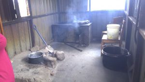 Kitchen, Cooking Is By Log Fire